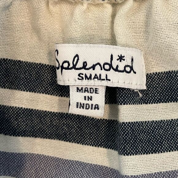 Splendid Women's Traveler Stripe Cold Shoulder Sz. S - Picture 7 of 8